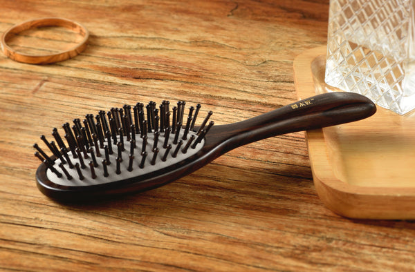 wood hair brush