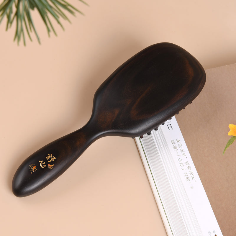 tooth inserted blackwood hair brush 2