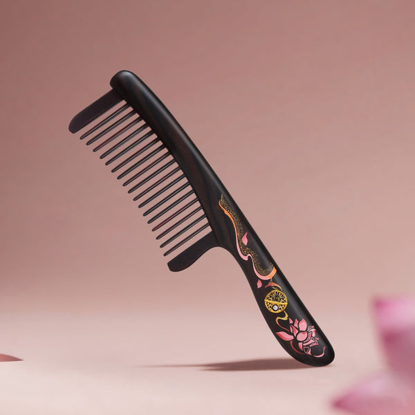 Artisan Wooden Hair Comb – Joyful Reunion