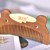 Cute Bear wood comb