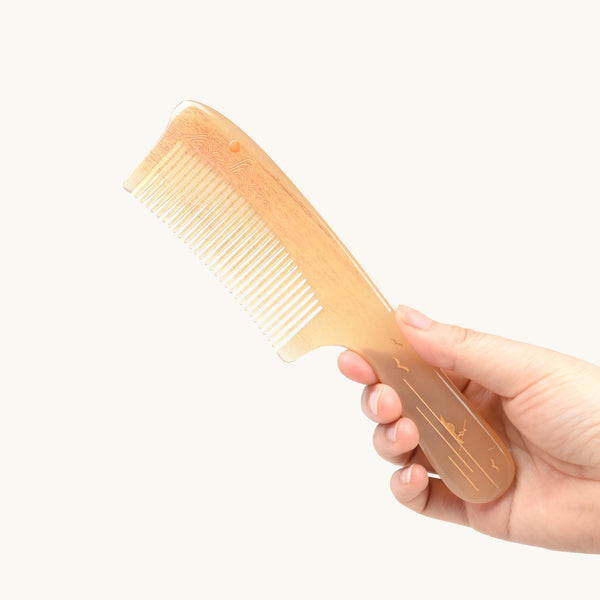 Sheep Horn Comb (Sunrise)
