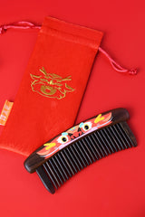 Wooden Comb with Dragon Pattern