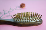 3D Rose Flower Wood Hair Brush