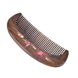 Natural Wooden Lacquer Art Comb – Harmony in Joy