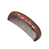 Natural Wooden Lacquer Art Comb – Harmony in Joy