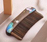 Bunny Wish Wood Comb & Mirror Set