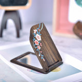 Wooden Comb and Mirror Set-Sakura Blossom Pattern