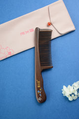 Flower Wooden Comb