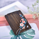 Wooden Comb and Mirror Set-Sakura Blossom Pattern