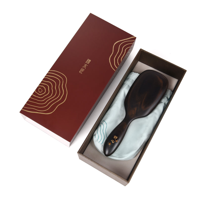 tooth inserted blackwood hair brush 2