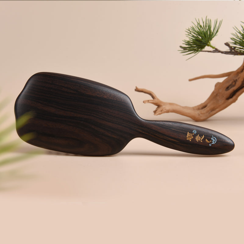 tooth inserted blackwood hair brush