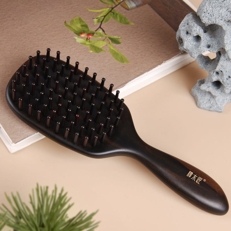 tooth inserted blackwood hair brush 2