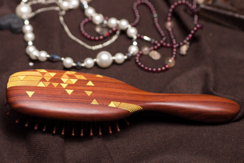 Star Wooden Hair Brush