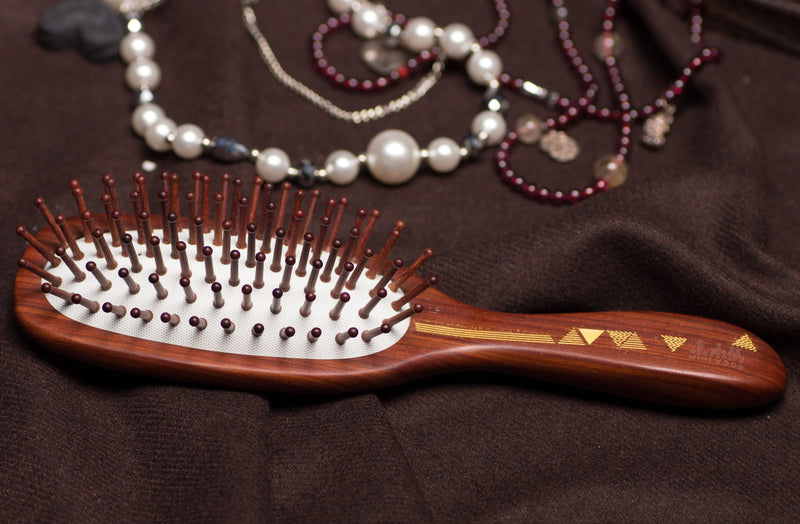 Star Wooden Hair Brush