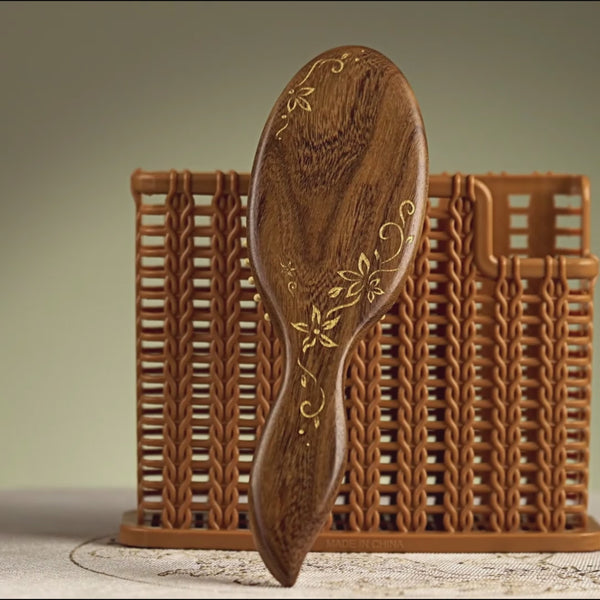 Teak Hair Brush