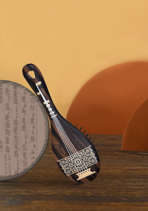 Ebony Lute Hair Brush