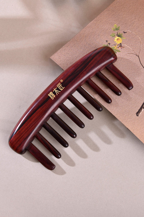 Wide-tooth ROSEWOOD Comb