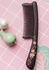 Black Rosewood Comb (Lily)