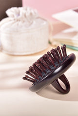 Rosewood Cushion Hair Brush Round Shape