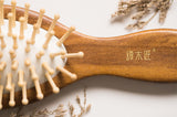 Teak & Rutaceae wooden hair brush