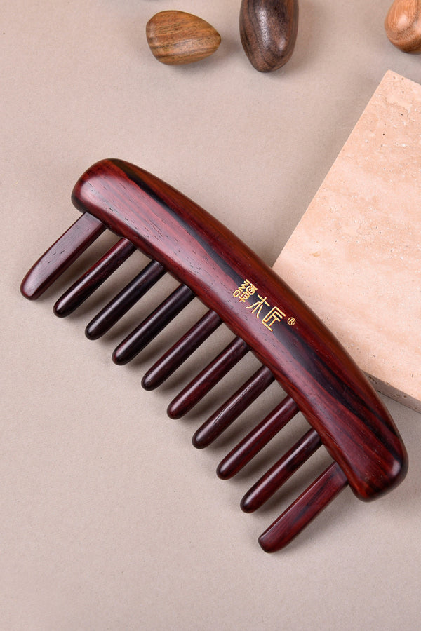 Wide-tooth ROSEWOOD Comb