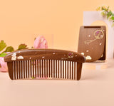 Bunny Wood Comb & Mirror Set