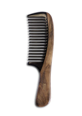 Buffalo Horn & Wood Wide Tooth Comb
