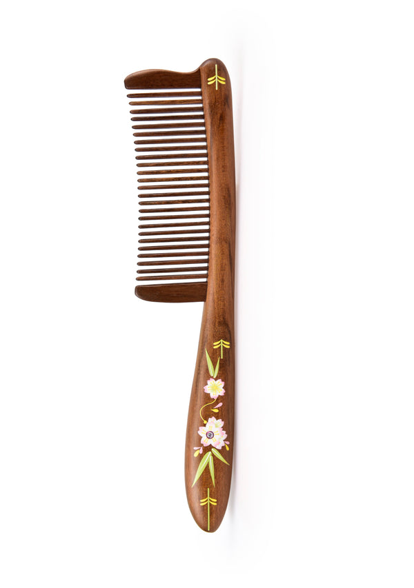 Peach Blossom Hair Comb