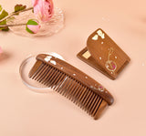 Bunny Wood Comb & Mirror Set