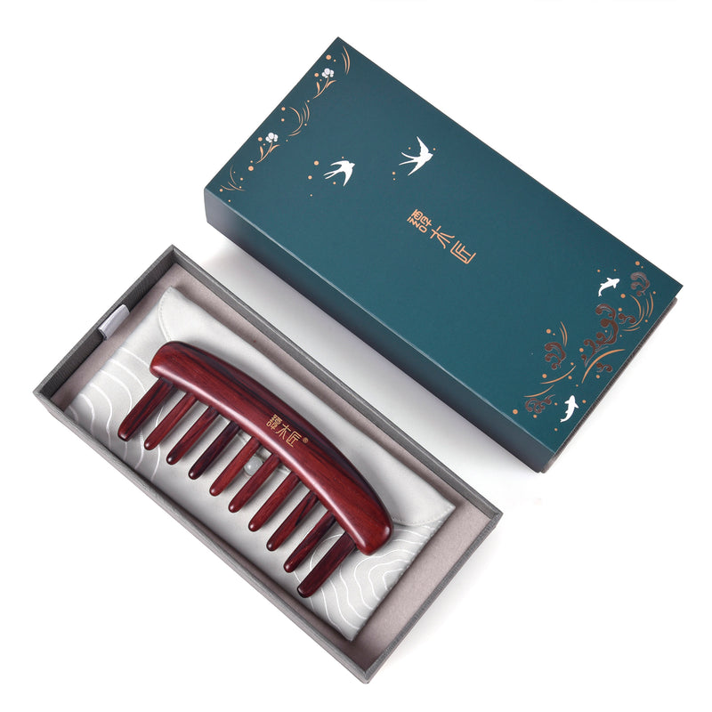 Wide-tooth ROSEWOOD Comb