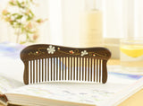 Hair Comb Teeth inlay Flower Blossom