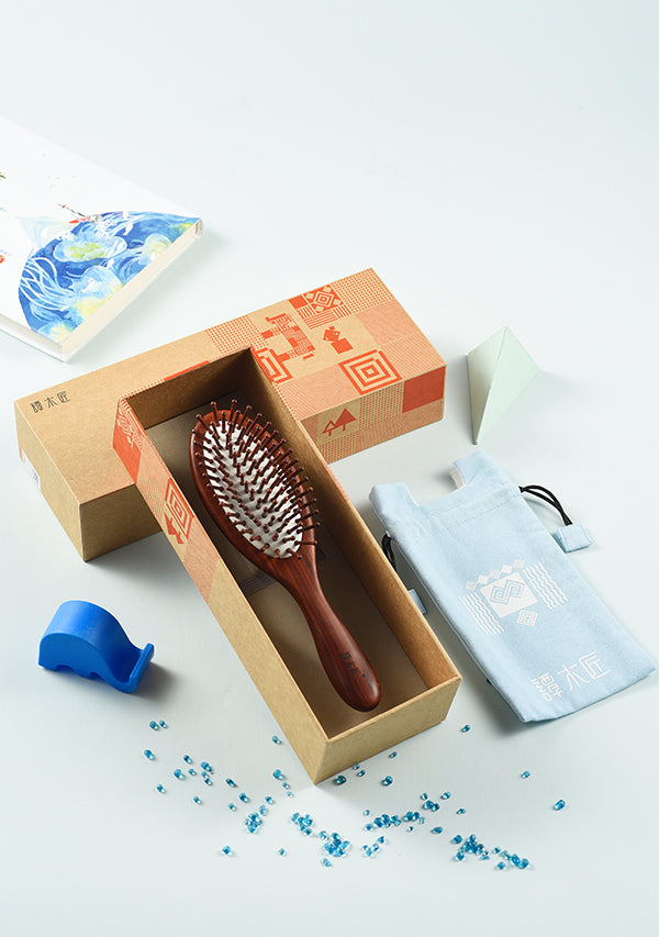 Joy of fish Paddle hair brush