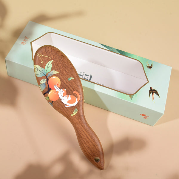 Orange Cat Hair Brush