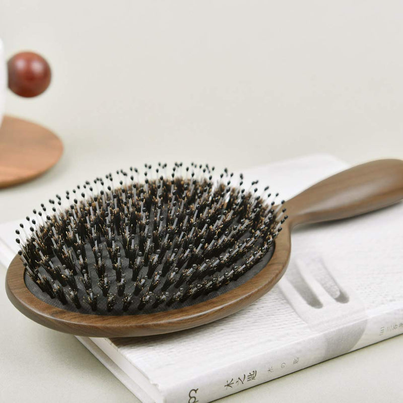 Mixed Boar Bristles Hair Brush