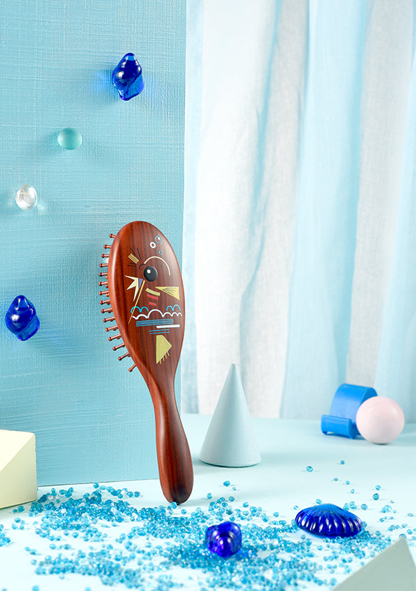 Joy of fish Paddle hair brush