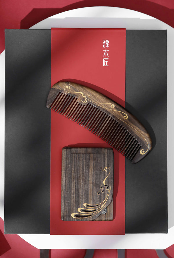 Peacock Hair Comb Set