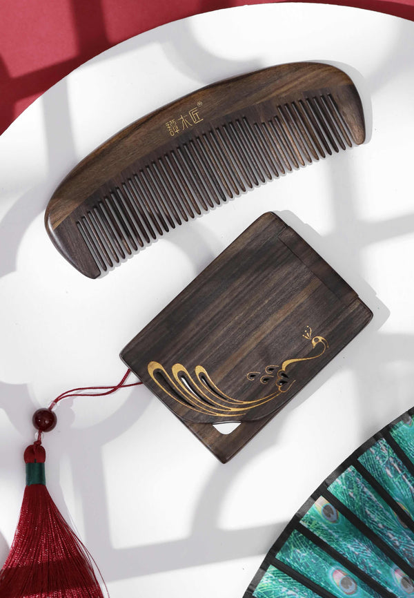 Peacock Hair Comb Set