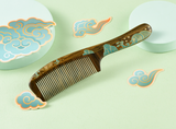 Blue Sea Hair Comb in Ukiyoe style