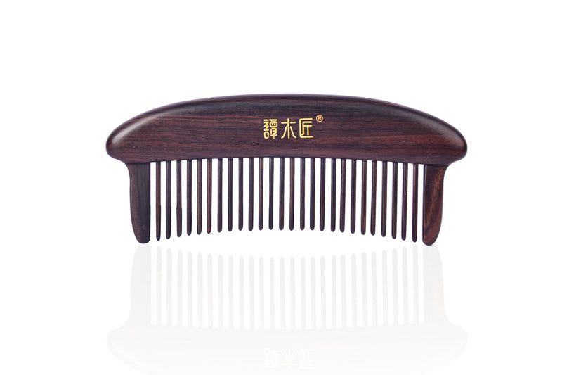 Wood Hair Comb for Lover (Rose Pattern)