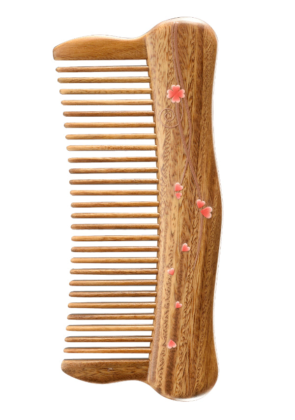 Hair Comb teeth inlay Happiness