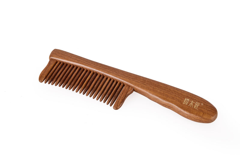 Teak Wooden Comb with handle