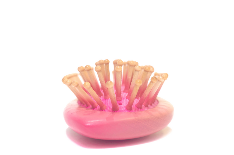 Vegetable brush - Pink & Tan