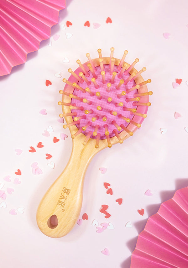 Pink Paddle Hair Brush