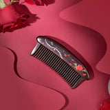 Wood Hair Comb for Lover (Rose Pattern)